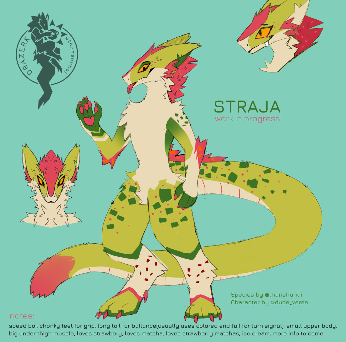 Official Prime Drazerk: ☀️Straja | Owned by 🎗️dude_verse | Drazerk Species by thanshuhai