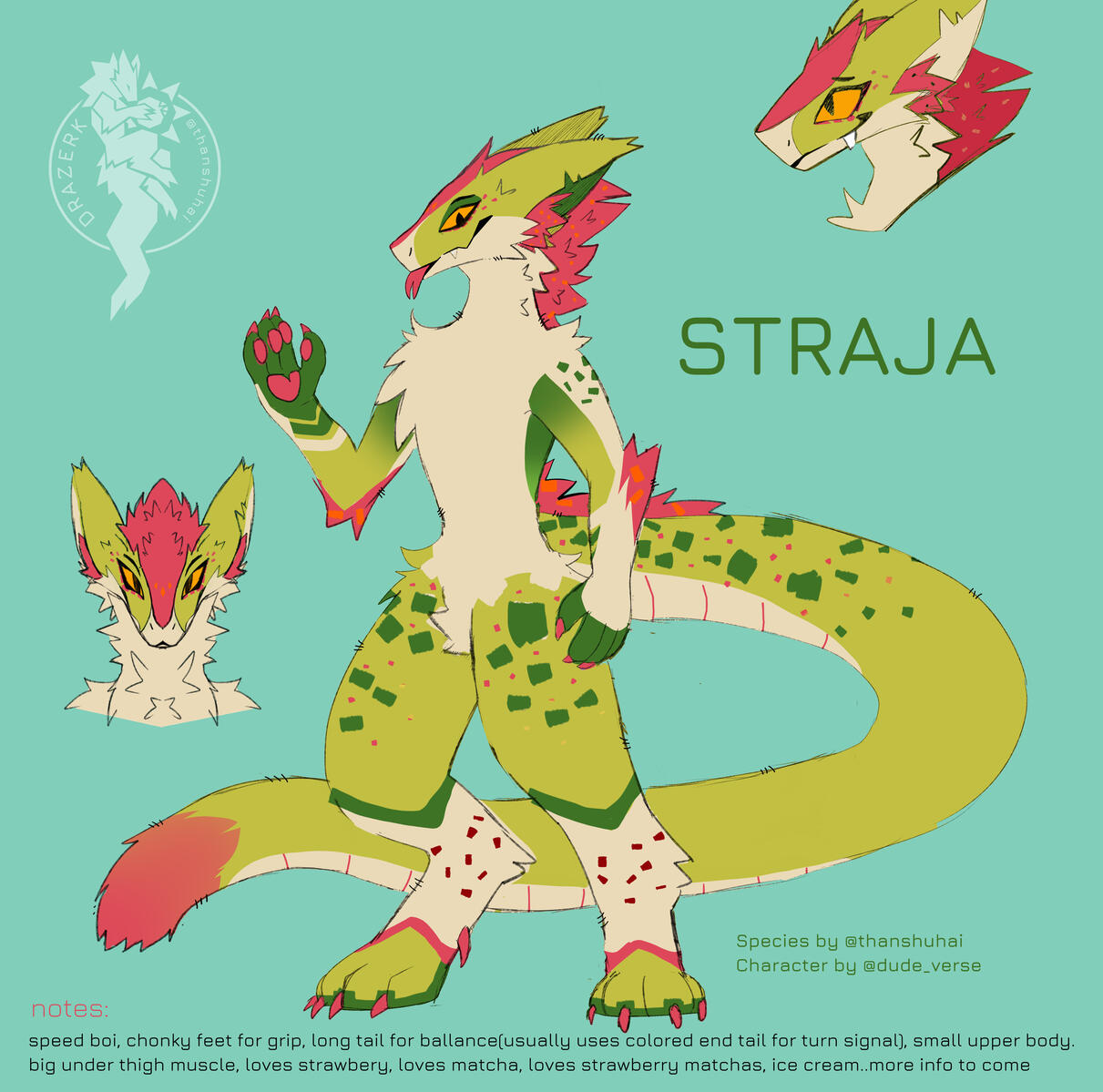 Official Prime Drazerk: ☀️Straja | Owned by 🎗️dude_verse | Drazerk Species by thanshuhai
