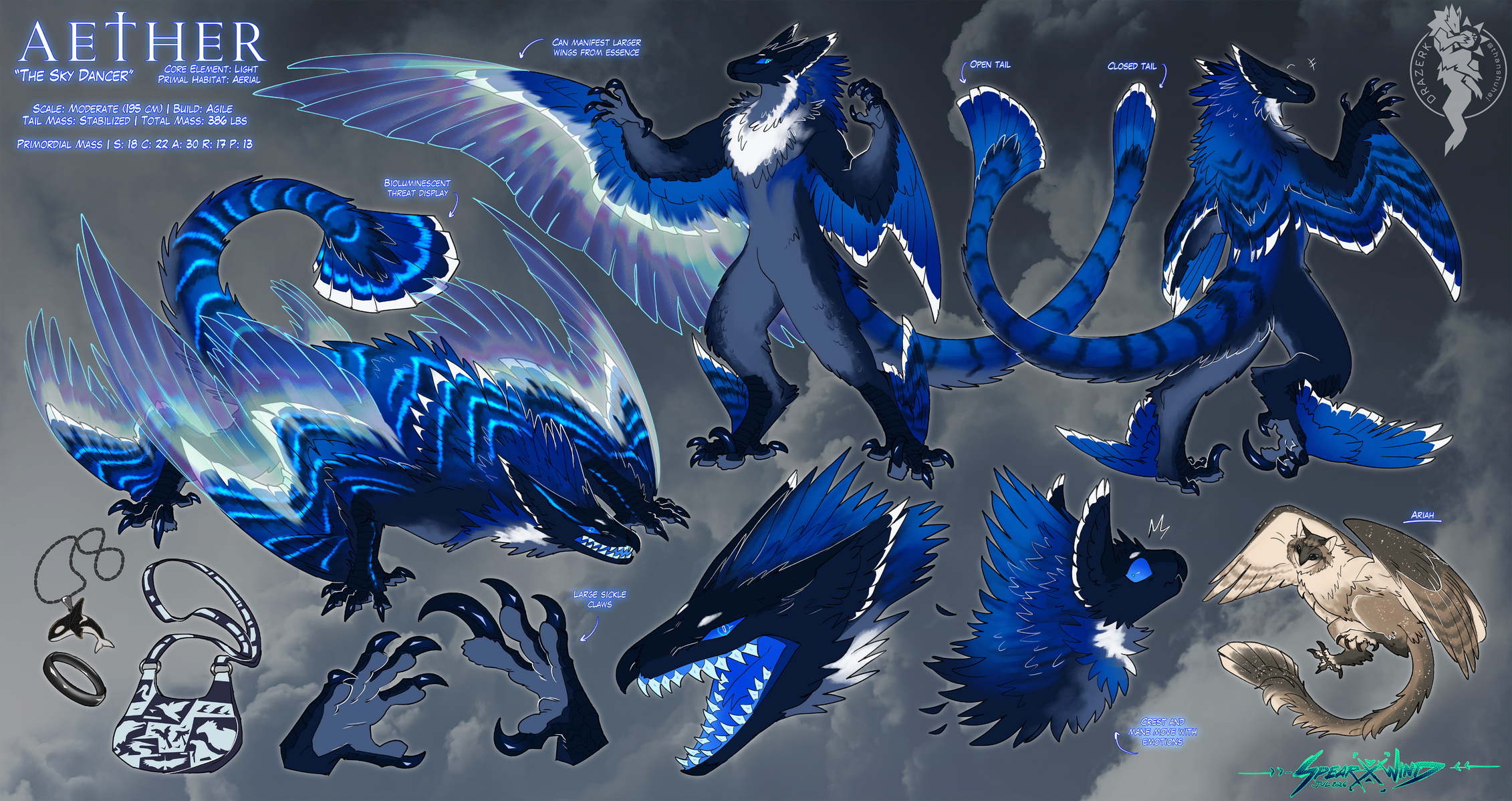Kin Drazerk: 🌙Aether | Owned by 💛zoridian | Drazerk Species by thanshuhai