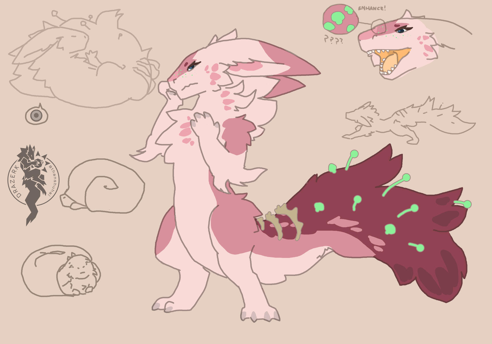Kin Drazerk: 🌙Sasha | Owned by 💛Sophfully3d | Drazerk Species by thanshuhai