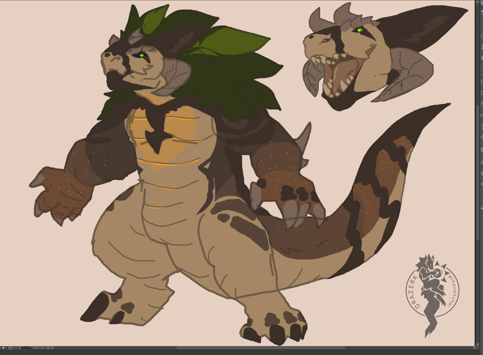 Kin Drazerk: 🌙Niles | Owned by 💛Syntex | Drazerk Species by thanshuhai