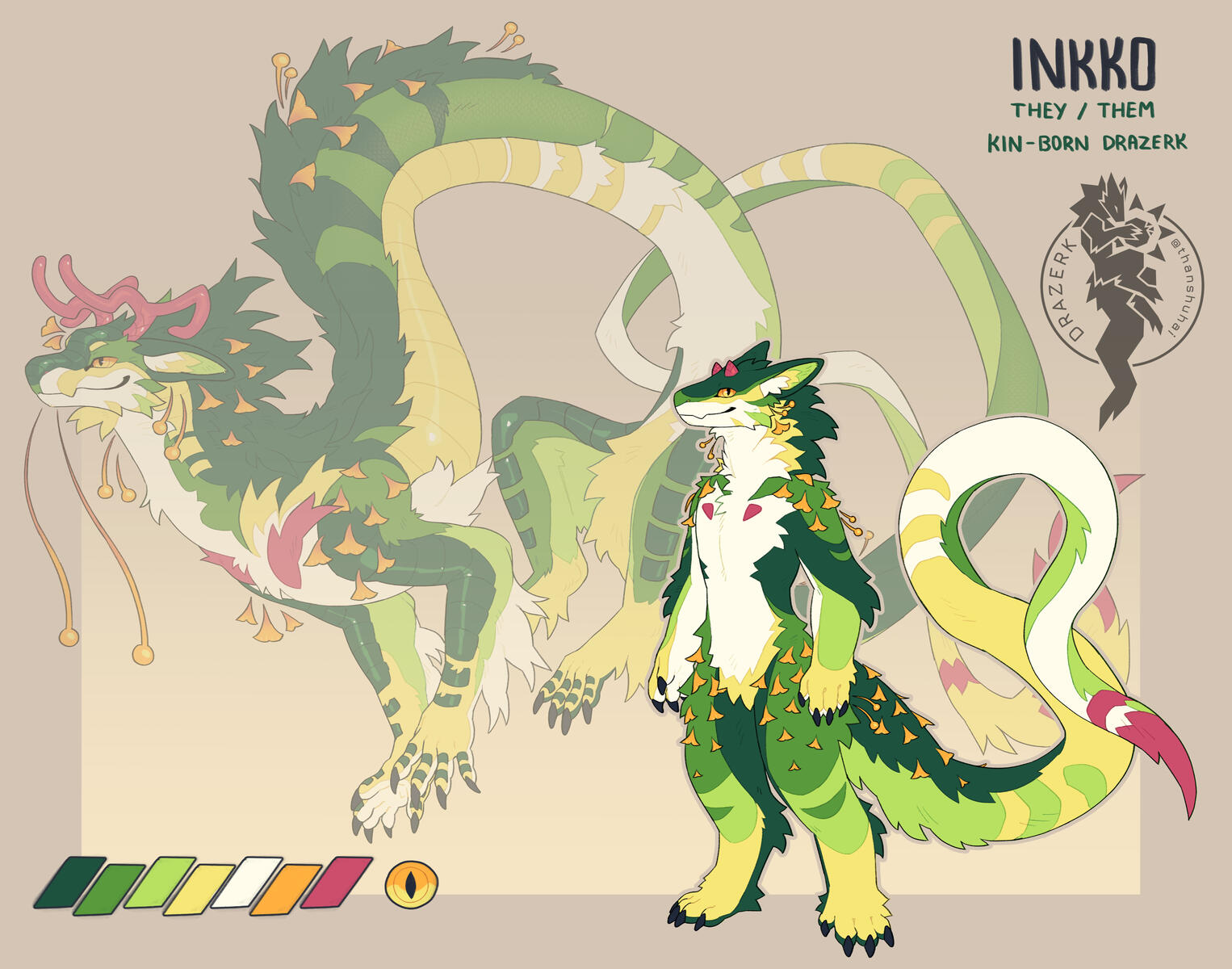 Official Luminary Drazerk: 🌟Inkko | Owned by 🔔Tempelina | Drazerk Species by thanshuhai