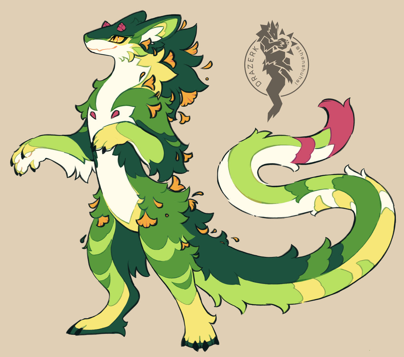 Official Prime Drazerk: ☀️Inkko | Owned by 🎗️Tempelina | Drazerk Species by thanshuhai