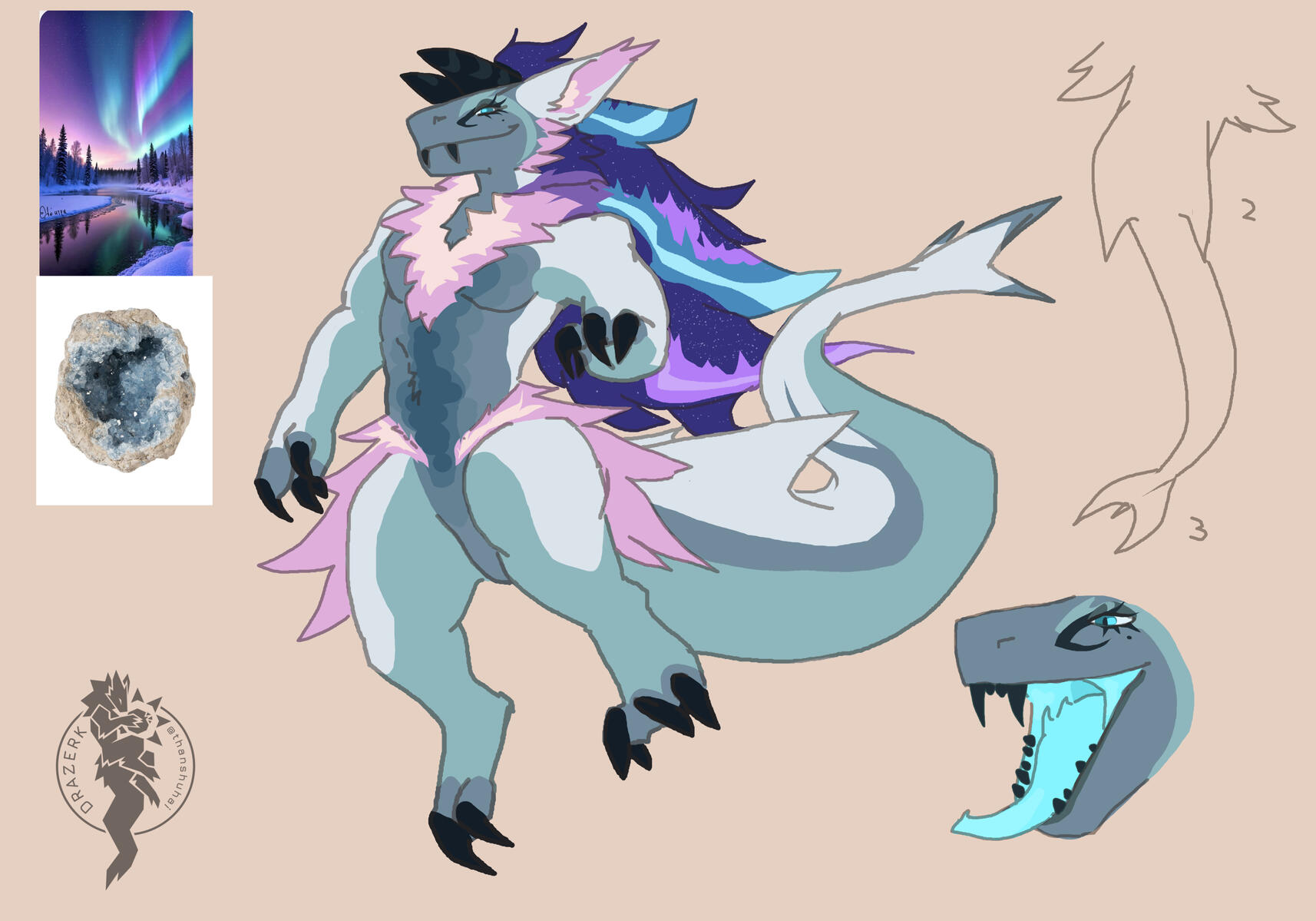 Kin Drazerk: 🌙Ashe | Owned by 💛AsheDragon | Drazerk Species by thanshuhai