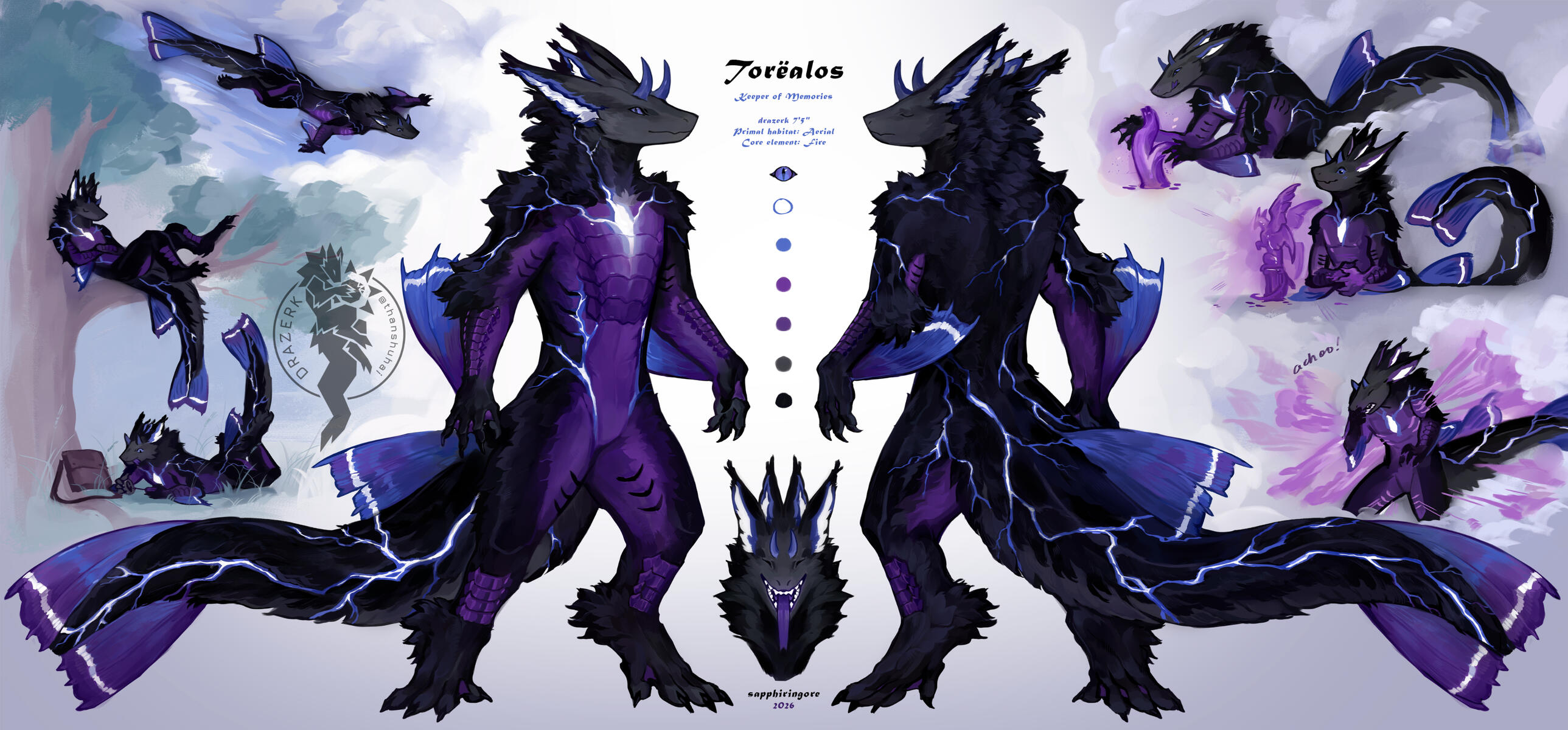 Official Zenith Drazerk: ⭐Torealos | Owned by 💛Clutch | Drazerk Species by thanshuhai