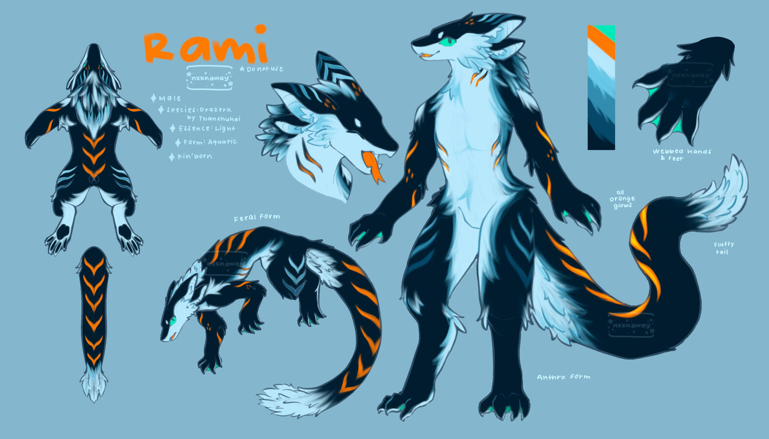Kin Drazerk: 🌙Rami | Owned by 💛nxknaway | Drazerk Species by thanshuhai