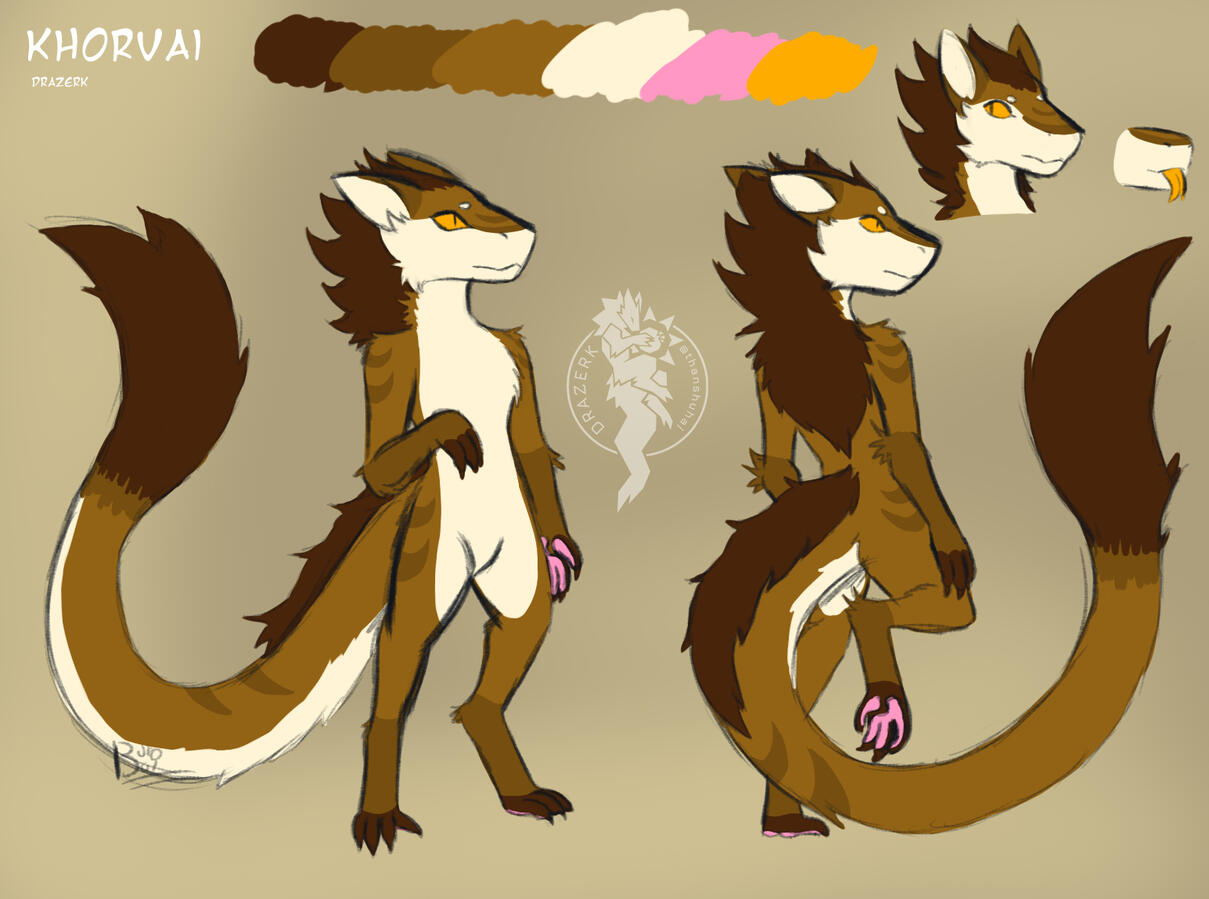 Kin Drazerk: 🌙Khorvai | Owned by 💛BenjiroBoi | Drazerk Species by thanshuhai