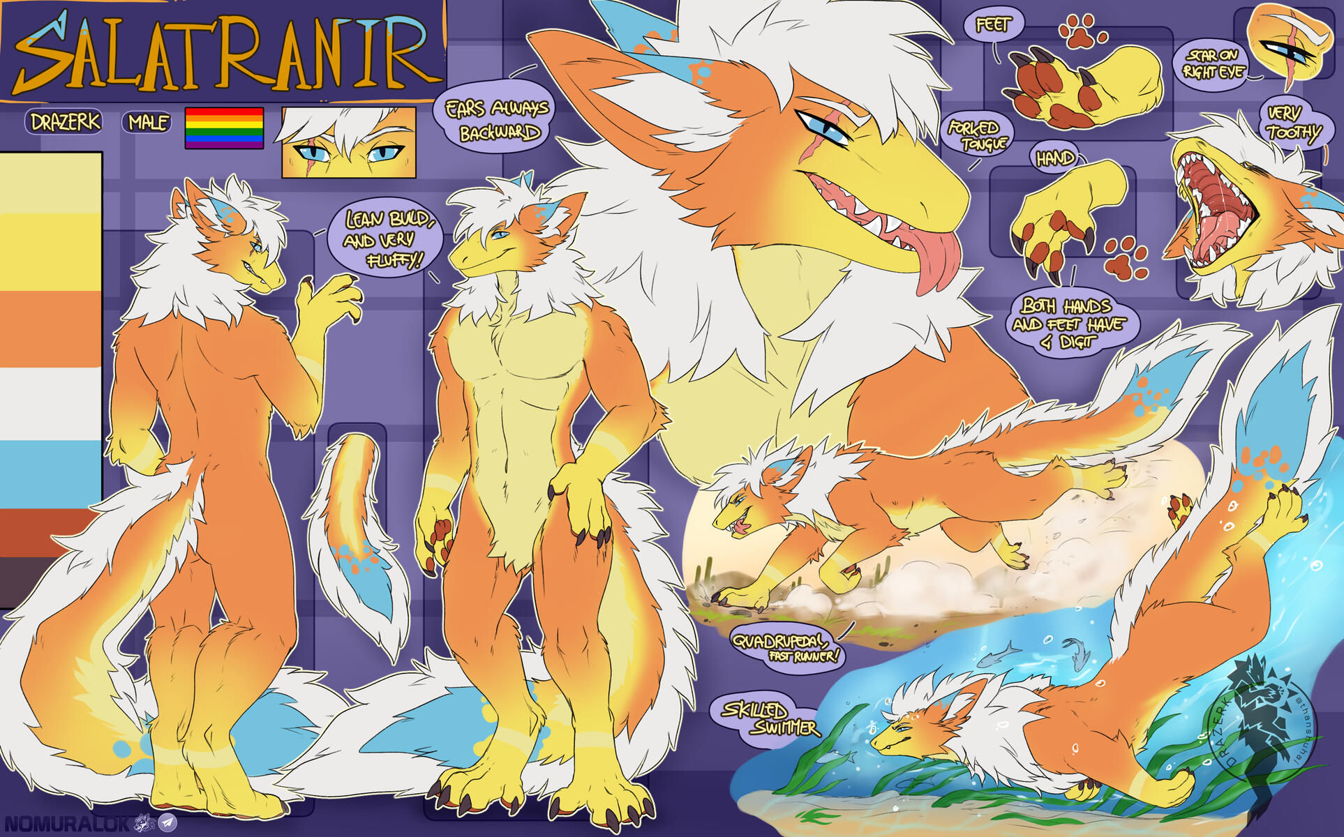 Kin Drazerk: 🌙Salatranir | Owned by 💛Salatranir | Drazerk Species by thanshuhai
