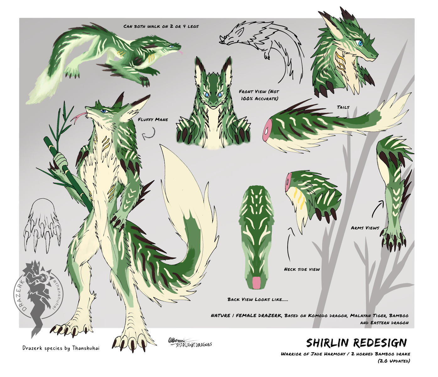 Kin Drazerk: 🌙Shirlin | Owned by 💛Azumi / Starlightdragons | Drazerk Species by thanshuhai