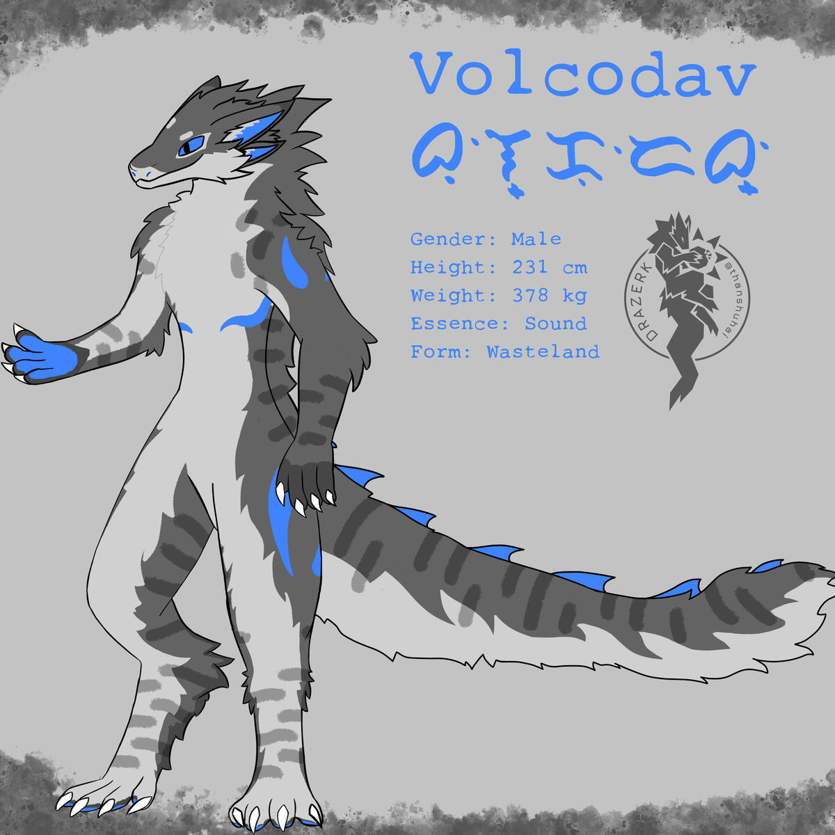 Kin Drazerk: 🌙Volcodav | Owned by 💛Volcodav | Drazerk Species by thanshuhai