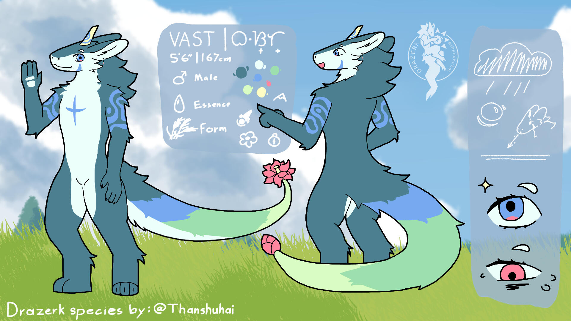 Kin Drazerk: 🌙Vast | Owned by 💛Vast | Drazerk Species by thanshuhai