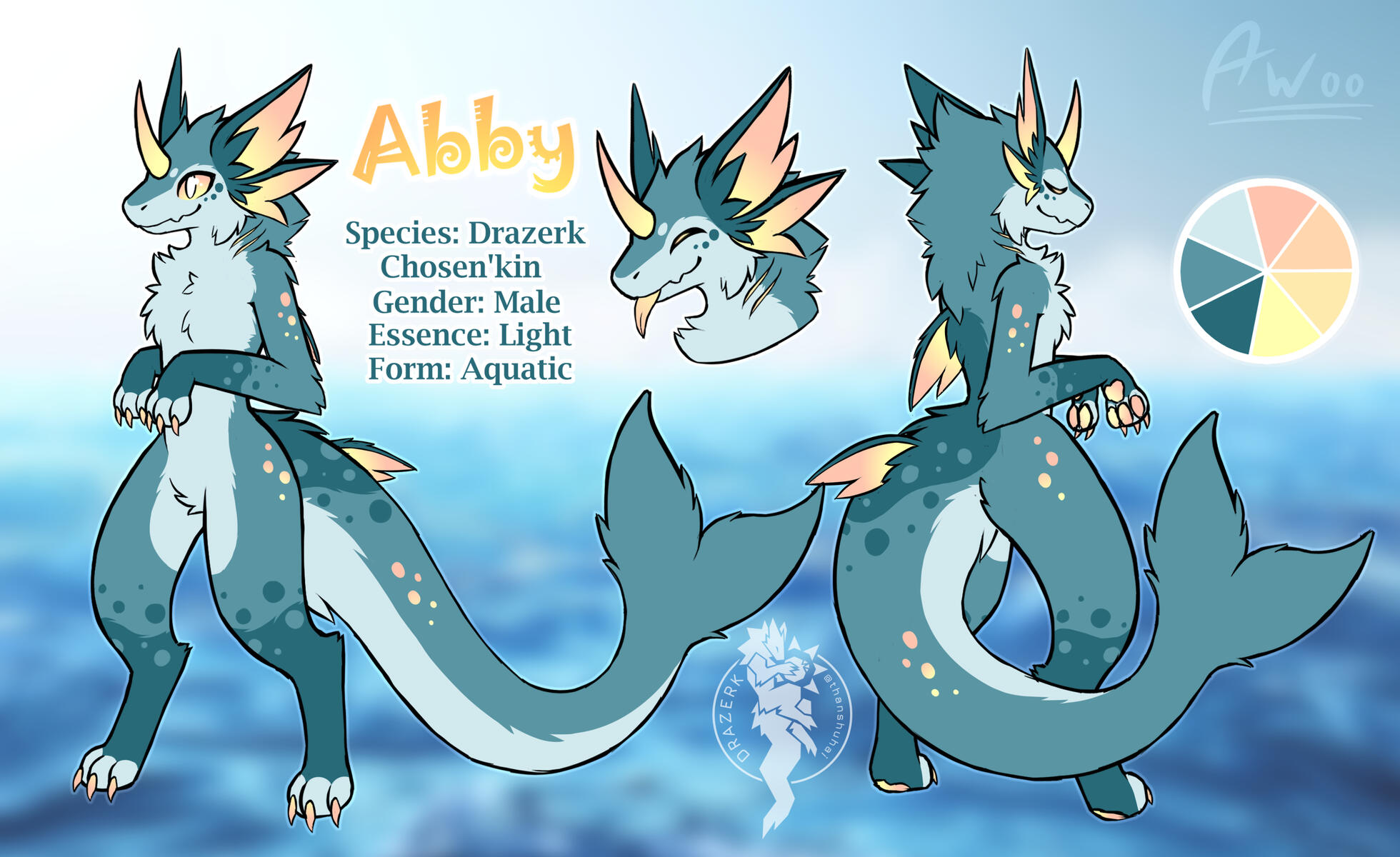 Official Vestige Drazerk: 🌕Abby | Owned by 💛Archi | Drazerk Species by thanshuhai