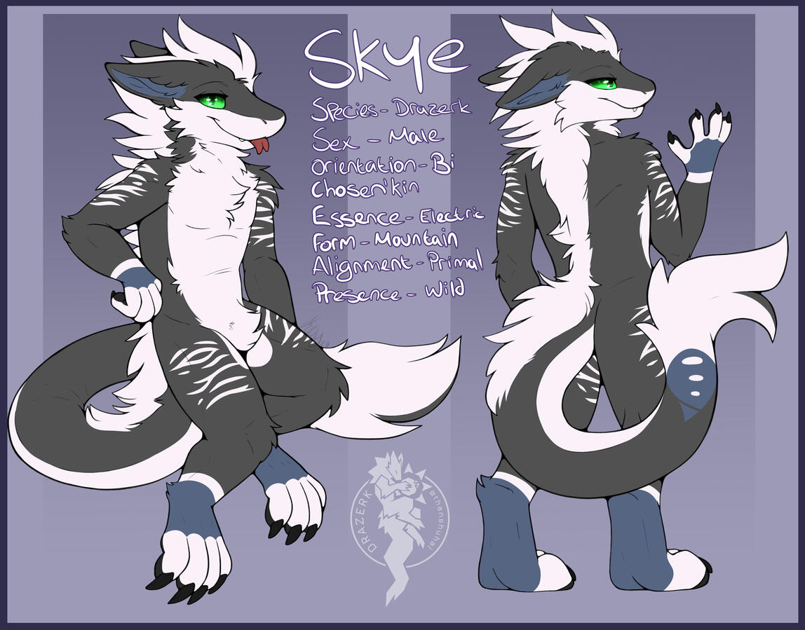 Kin Drazerk: 🌙Skye | Owned by 💛Krayxii | Drazerk Species by thanshuhai