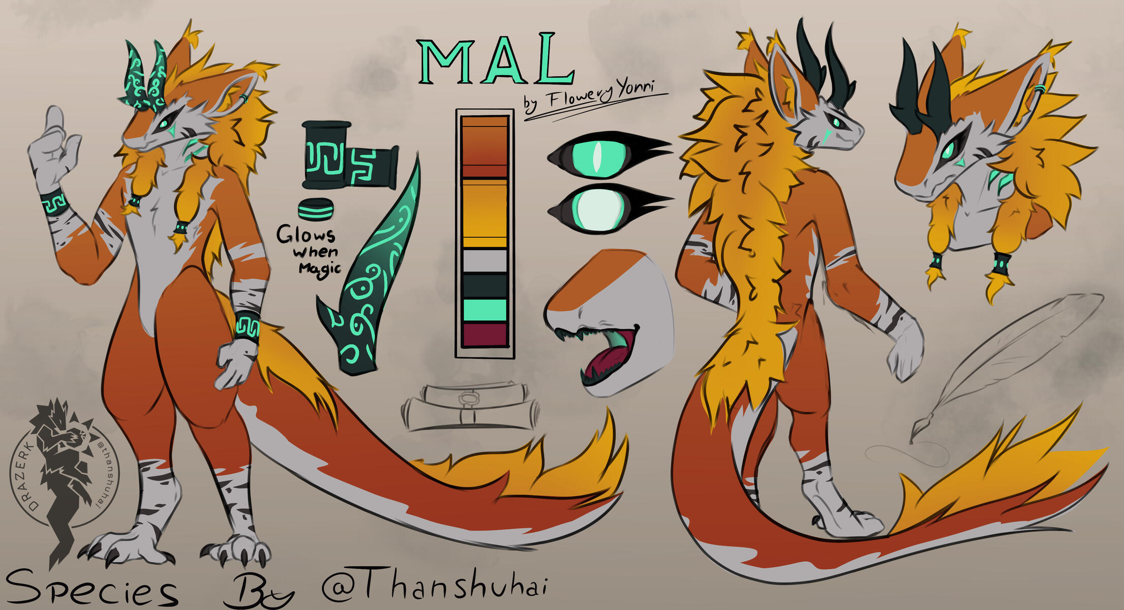 Official Ascendant Drazerk: 🪐Mal | Owned by 🗝️FloweryYonni | Drazerk Species by thanshuhaiOfficial Ascendant Drazerk: 🪐Mal | Owned by **🗝️[FloweryYonni](https:/