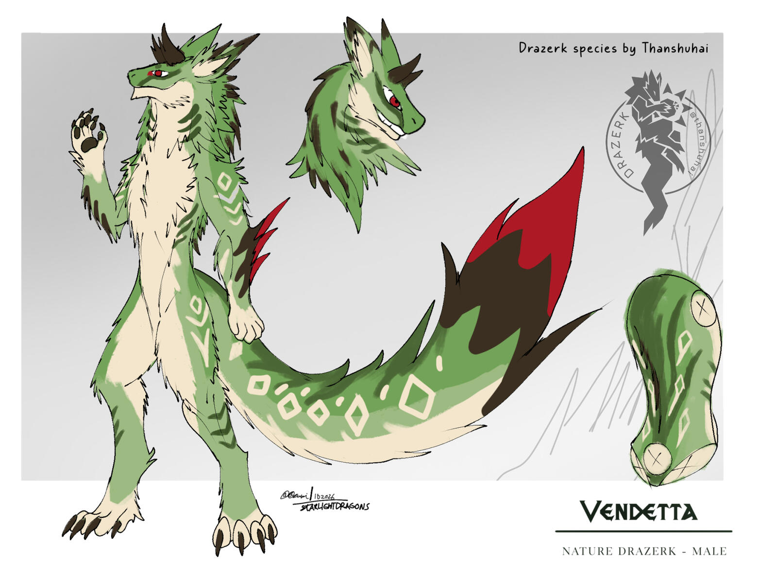 Kin Drazerk: 🌙Vendetta | Owned by 💛Vendetta Fallen | Drazerk Species by thanshuhai