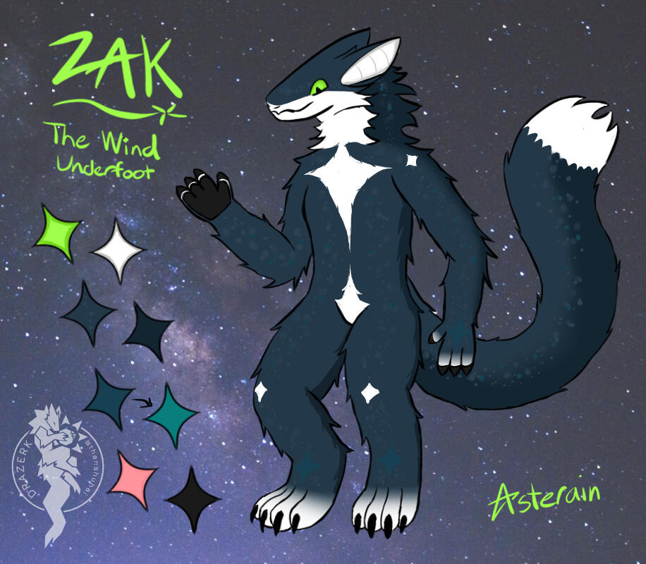 Official Vestige Drazerk: 🌕Zak | Owned by 💛asterain | Drazerk Species by thanshuhai
