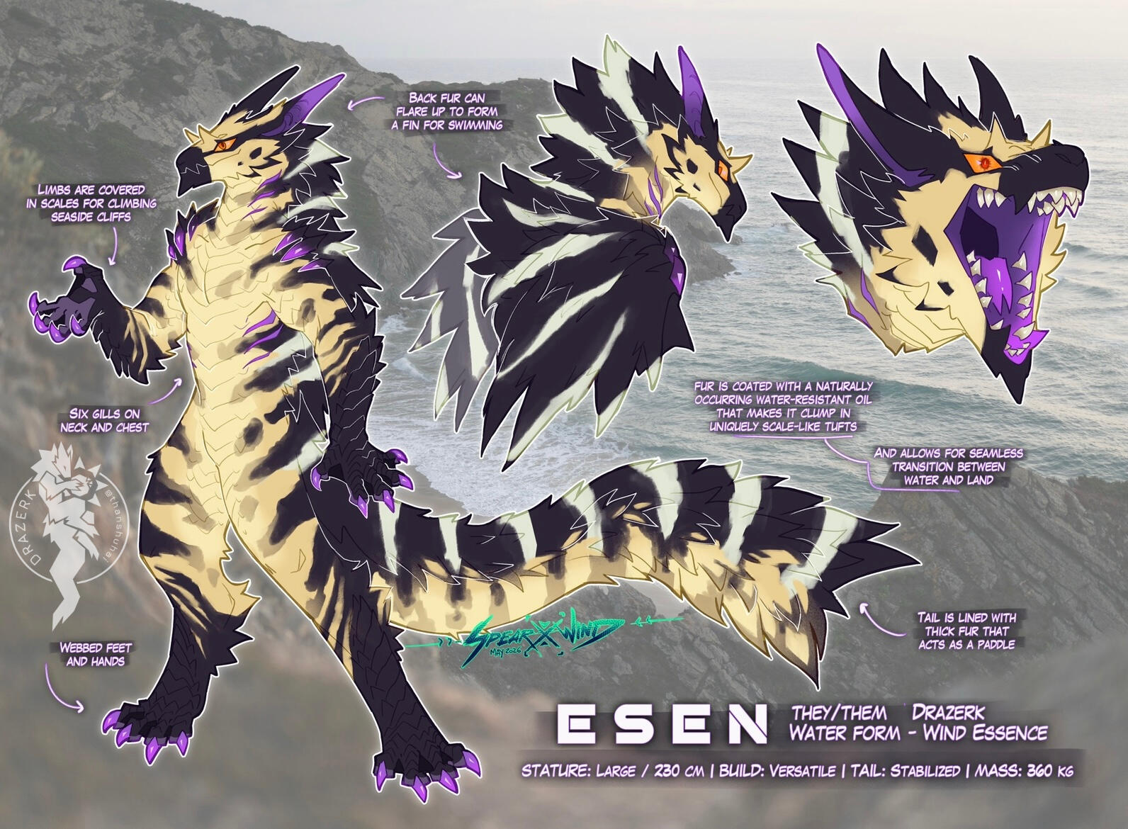 Official Ascendant Drazerk: 🪐Esen | Owned by 🗝️Stealth | Drazerk Species by thanshuhai