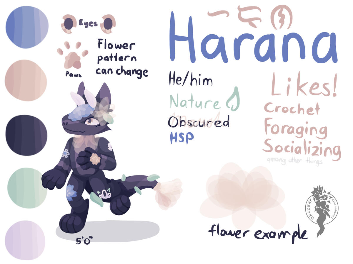 Kin Drazerk: 🌙Harana | Owned by 💛Marsh | Drazerk Species by thanshuhai