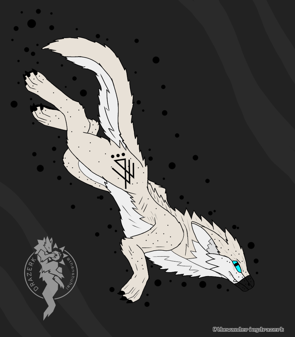 Kin Drazerk: 🌙Sterling | Owned by 💛Thewanderingdrazerk | Drazerk Species by thanshuhai