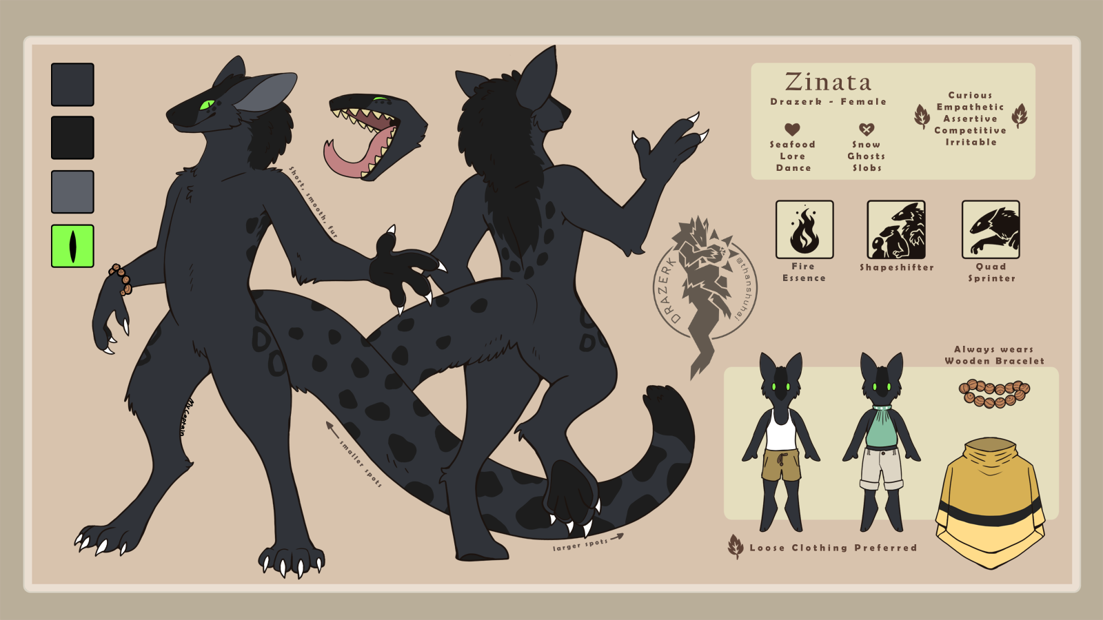 Kin Drazerk: 🌙Zinata | Owned by 💛mycaptain | Drazerk Species by thanshuhai