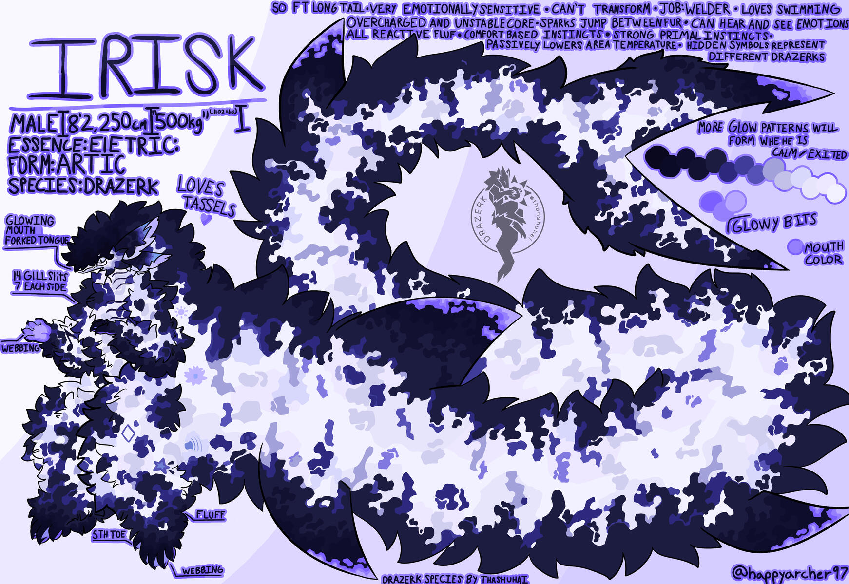 Official Zenith Drazerk: ⭐Irisk | Owned by 💛happyarcher97 | Drazerk Species by thanshuhai