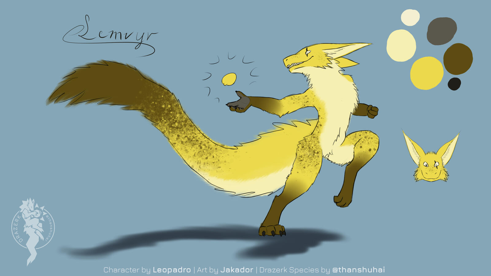 Kin Drazerk: 🌙Lemvyr | Owned by 💛Leopadro | Drazerk Species by thanshuhai