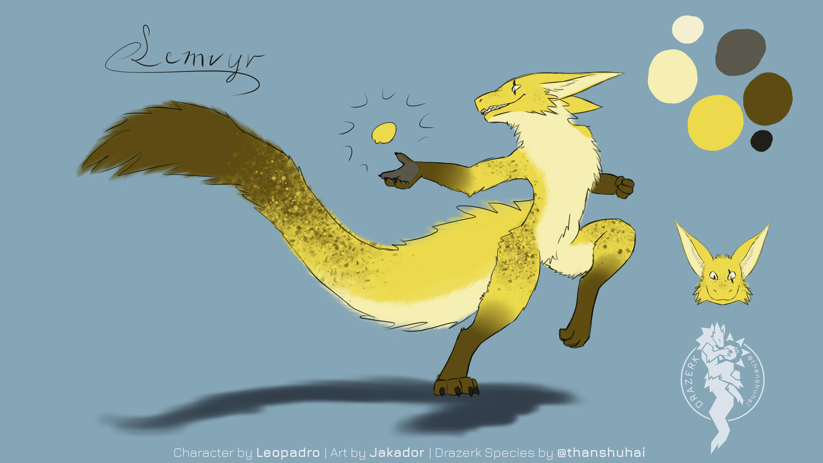Kin Drazerk: 🌙Lemvyr | Owned by 💛Leopadro | Drazerk Species by thanshuhai