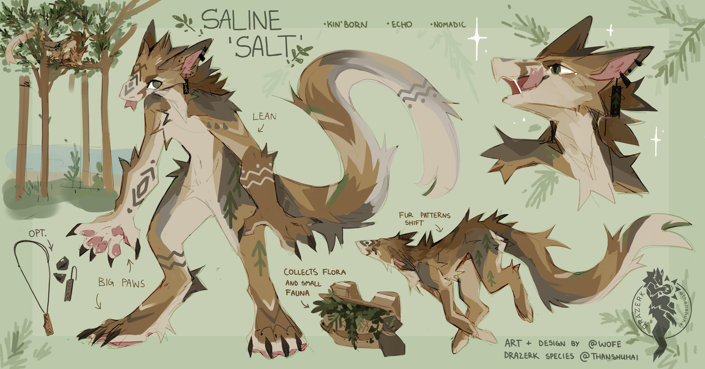 Official Vestige Drazerk: 🌕Saline | Owned by 💛Wofe | Drazerk Species by thanshuhai