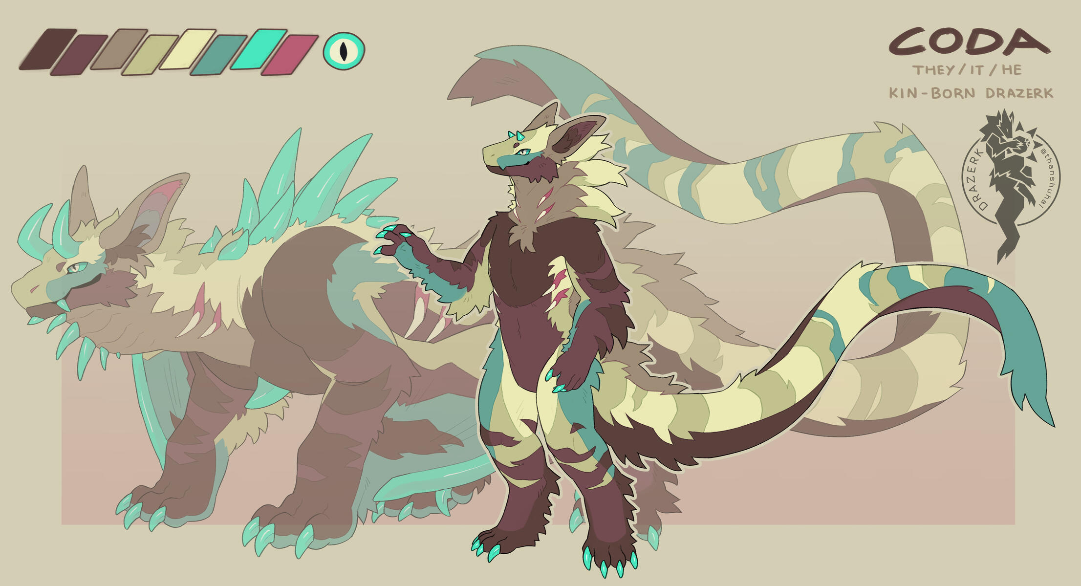 Official Luminary Drazerk: 🌟Coda | Owned by 🔔Sol (solstardragon) | Drazerk Species by thanshuhai