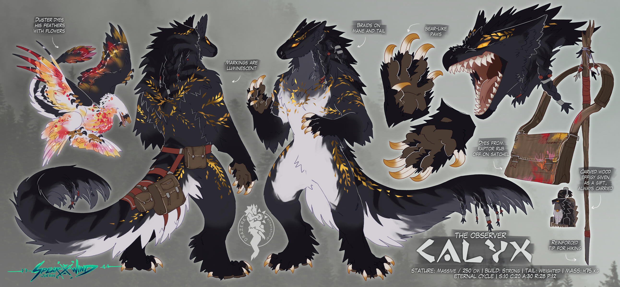 Official Zenith Drazerk: ⭐Calyx | Owned by 💛Thumbtack8Ball | Drazerk Species by thanshuhai