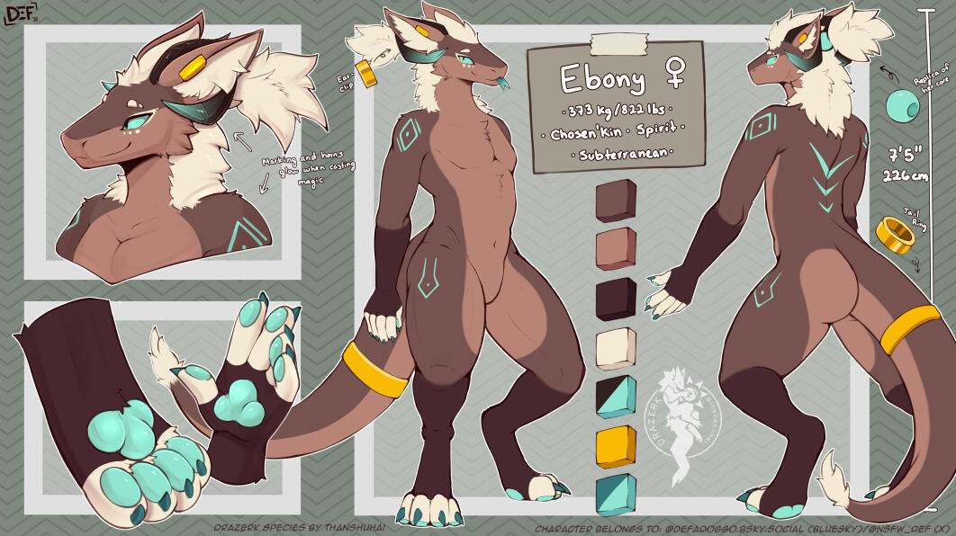 Official Ascendant Drazerk: 🪐Ebony | Owned by 🗝️Def | Drazerk Species by thanshuhai