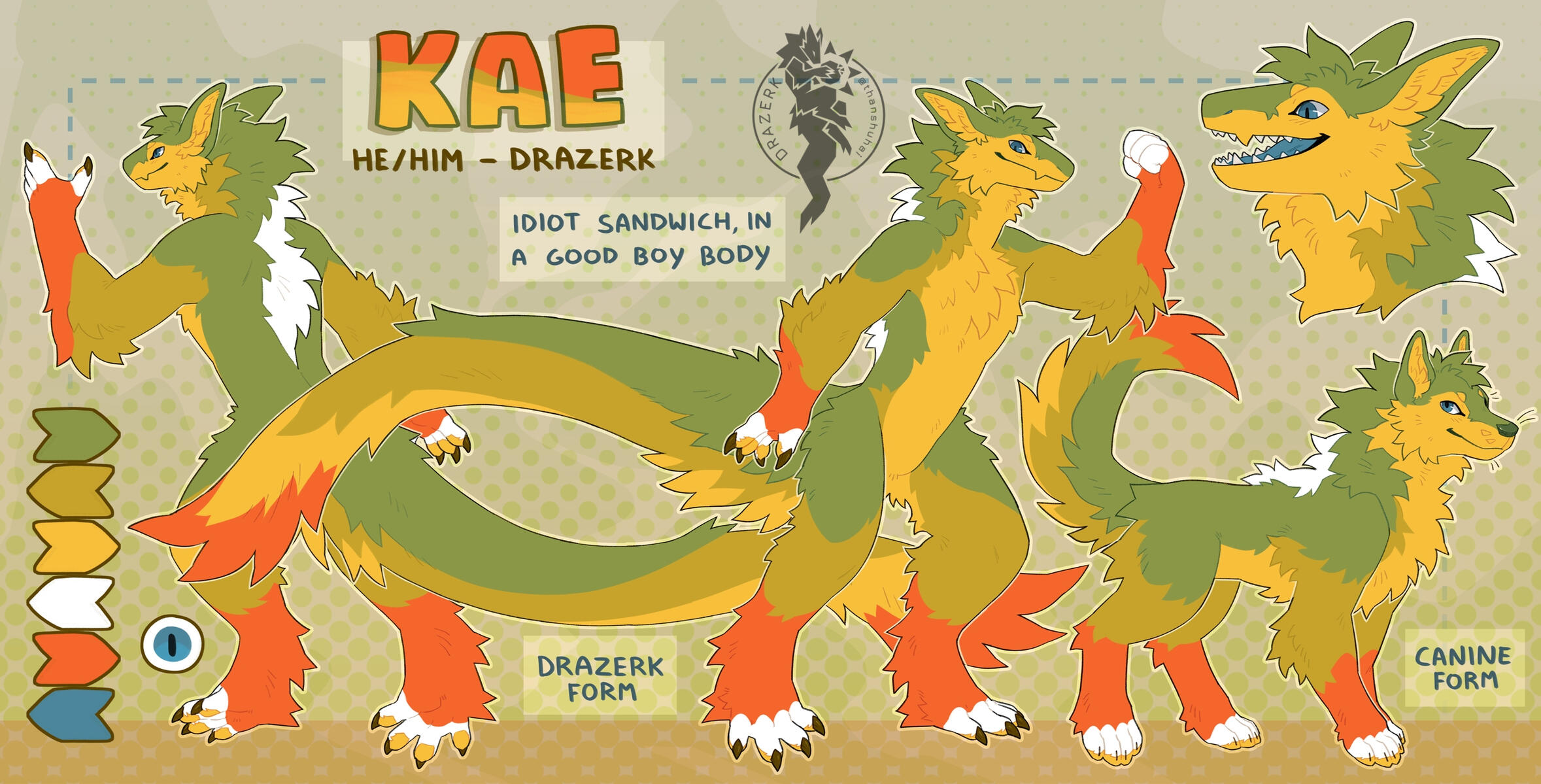 Kin Drazerk: 🌙Kae | Owned by 💛Kae | Drazerk Species by thanshuhai