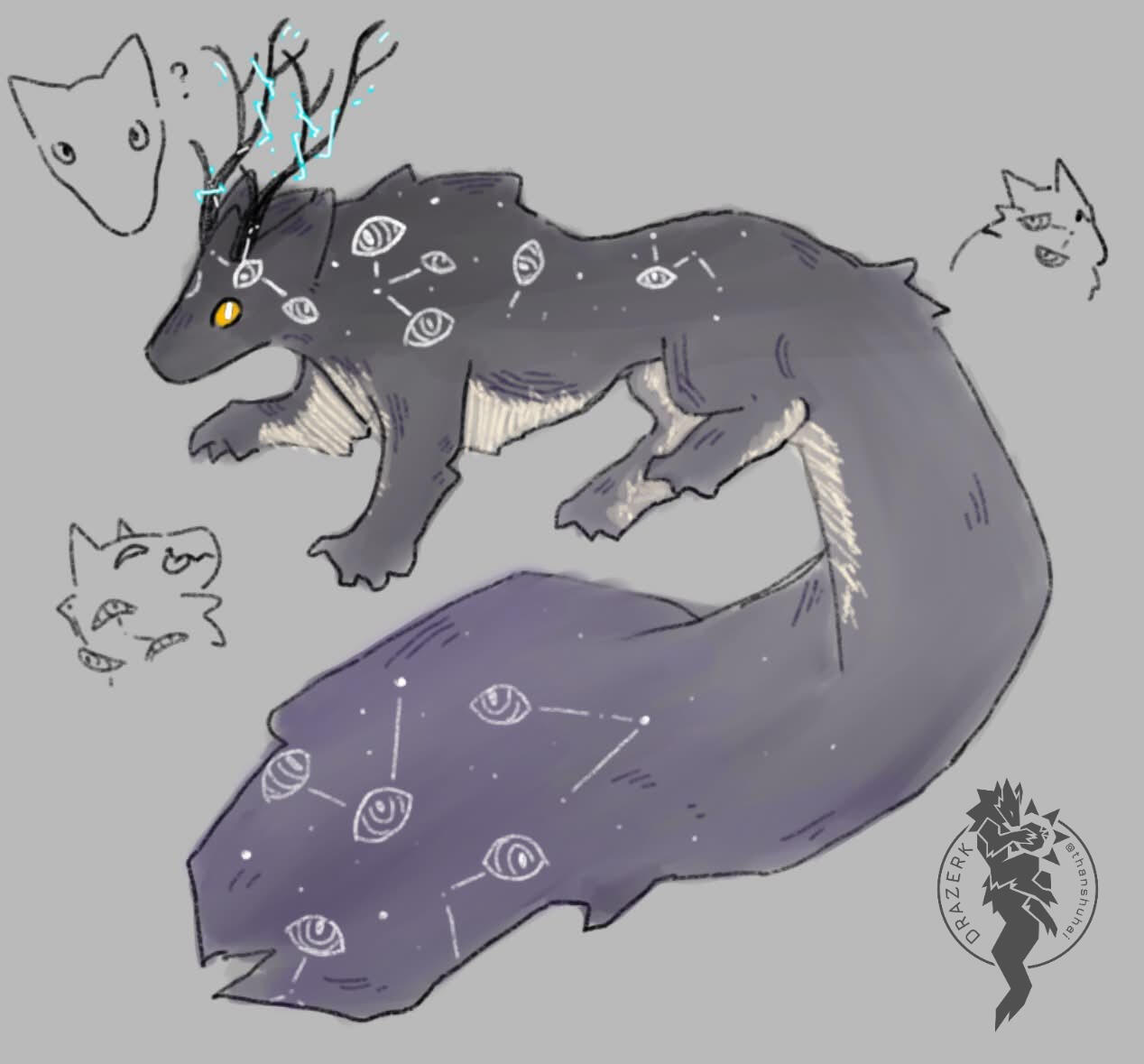 Official Vestige Drazerk: 🌕Clover | Owned by 💛Fourleafclover | Drazerk Species by thanshuhai